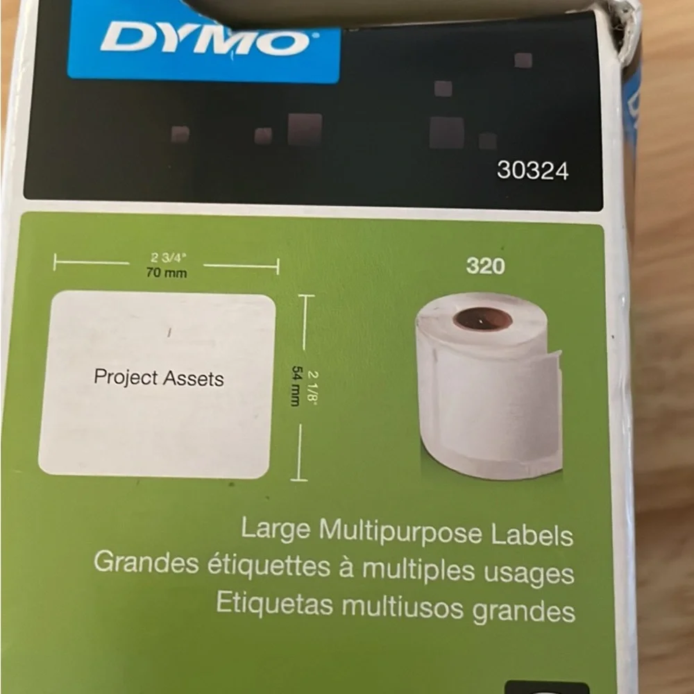 Dymo Large Multipurpose Labels 30324 New